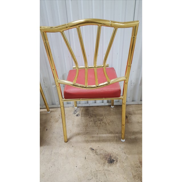 Faux Bamboo Dining Chairs Set of 4 Chairish