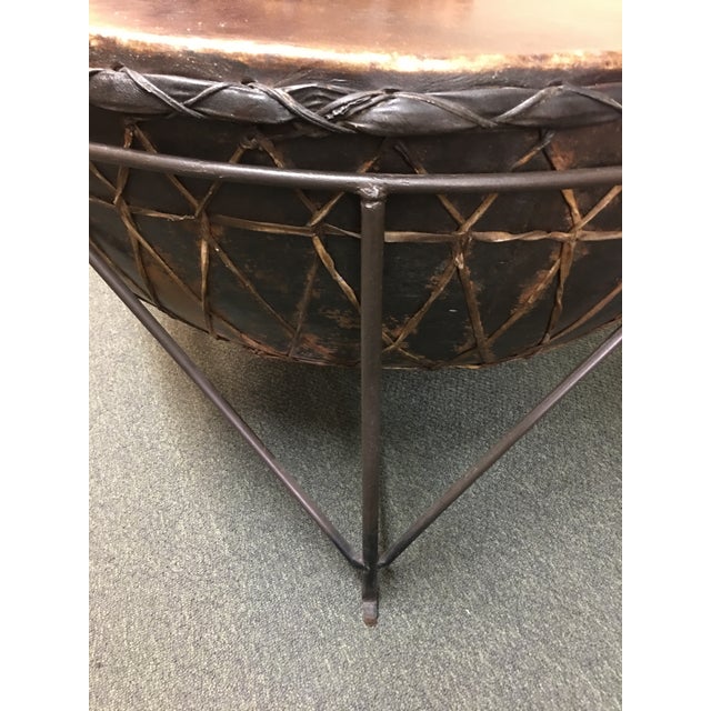 African Drum Cocktail Table | Chairish