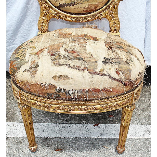 Antique French Gilt Vanity Chair Chairish