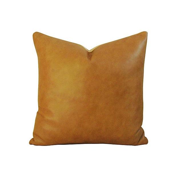 Genuine Italian Leather Pillows Pair Chairish