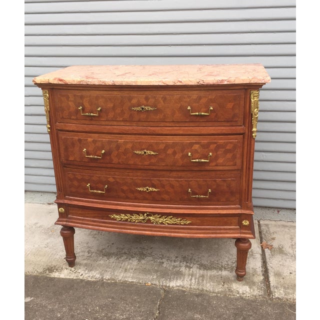 Antique French Pink MarbleTop Dresser Chairish