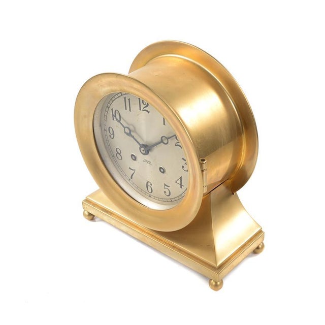 Chelsea Ship's Bell Brass Clock, 1930s Chairish