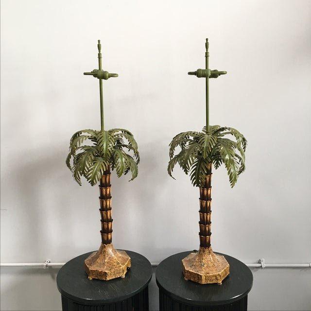Palm Tree Table Lamps A Pair Chairish