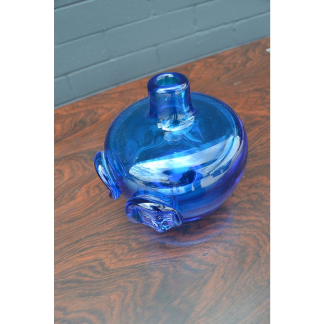 MidCentury Vintage Blue Art Vase Chairish