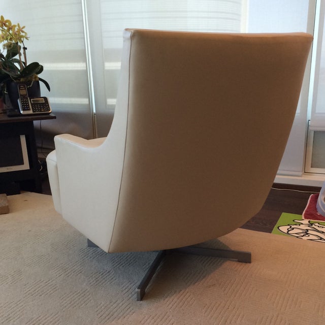 Leather Swivel Club Chairs A Pair Chairish