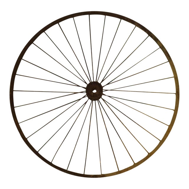Antique Wire Spoke Bicycle Wheel Chairish