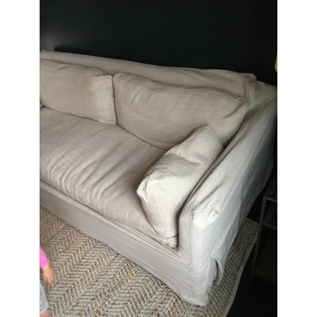 Restoration Hardware Track Arm Slip Cover Sofa Chairish