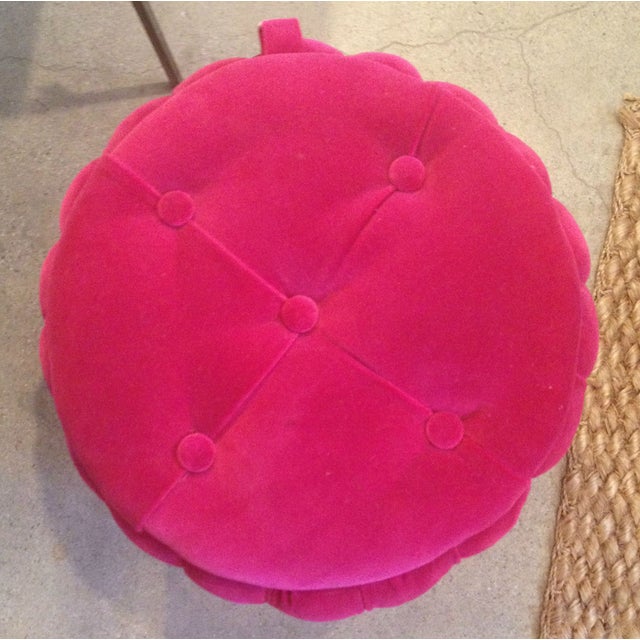 Hot Pink Tufted Storage Ottoman Chairish
