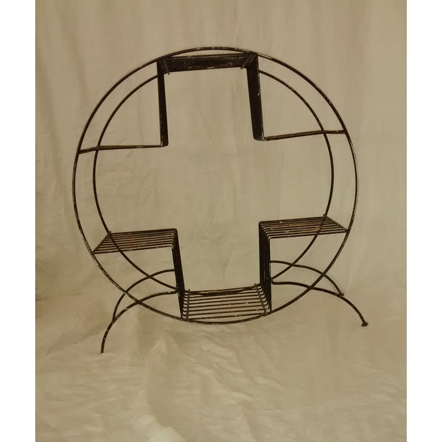 Mid Century Modern Wire Plant Stand Shelf Chairish