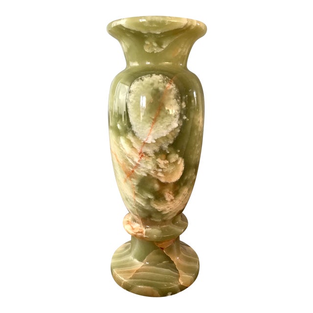 Green Alabaster Vase Chairish