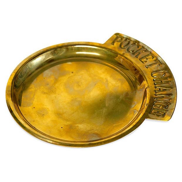 Vintage Brass Pocket Change Dish Chairish