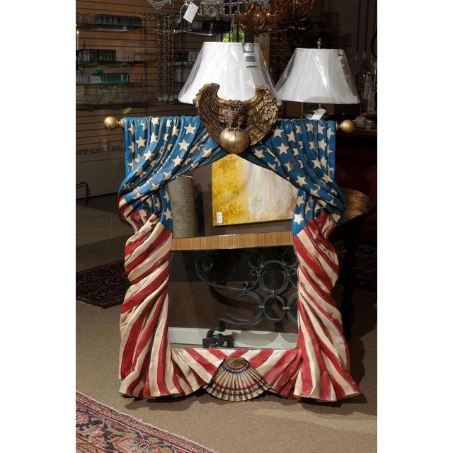 American Flag Framed Mirror Chairish
