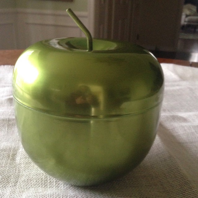Vintage Green Apple Metal Ice Bucket Chairish