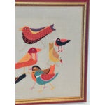 Midcentury flock of birds embroidery  chairish