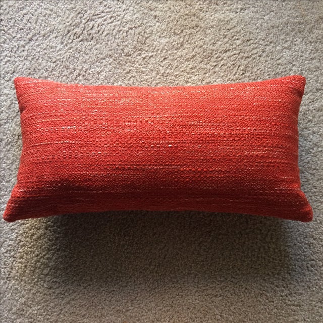 Knoll Mid Century Modern Lumbar Pillow in Paprika Chairish