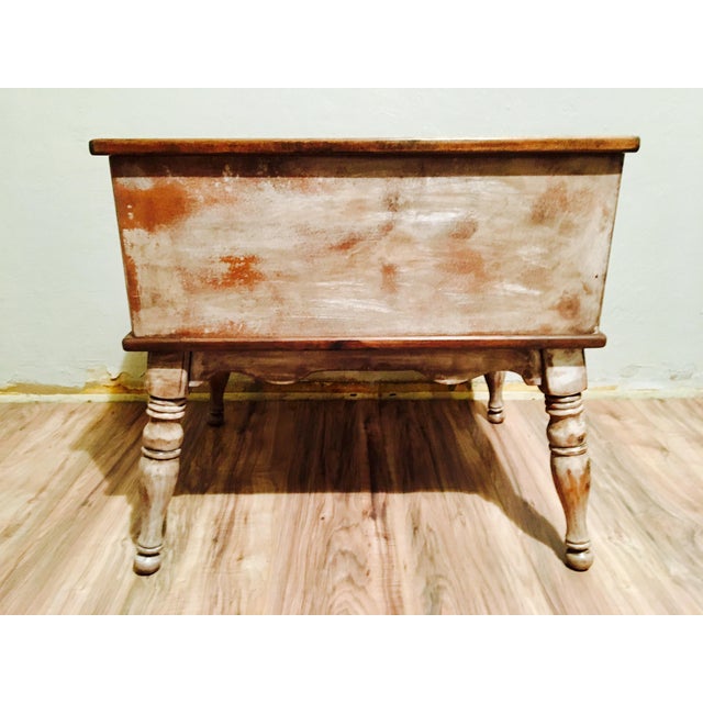 Farmhouse Rustic Side Table | Chairish