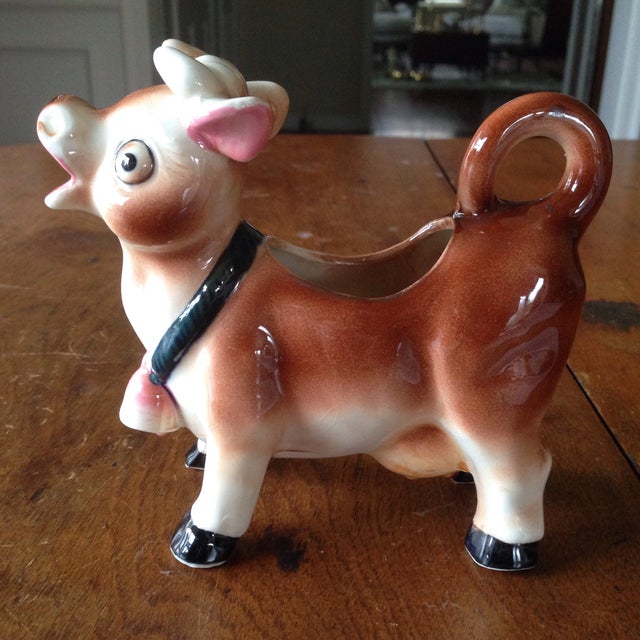 Vintage Mid Century Cow Creamer Chairish