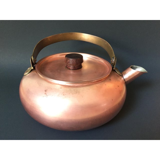 Vintage Solid Copper Tea Kettle | Chairish
