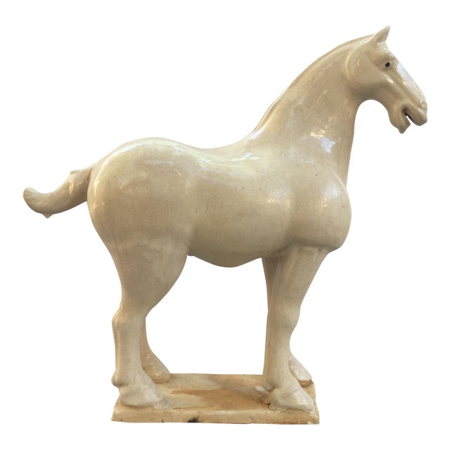 Chinese TangStyle White Horse Chairish
