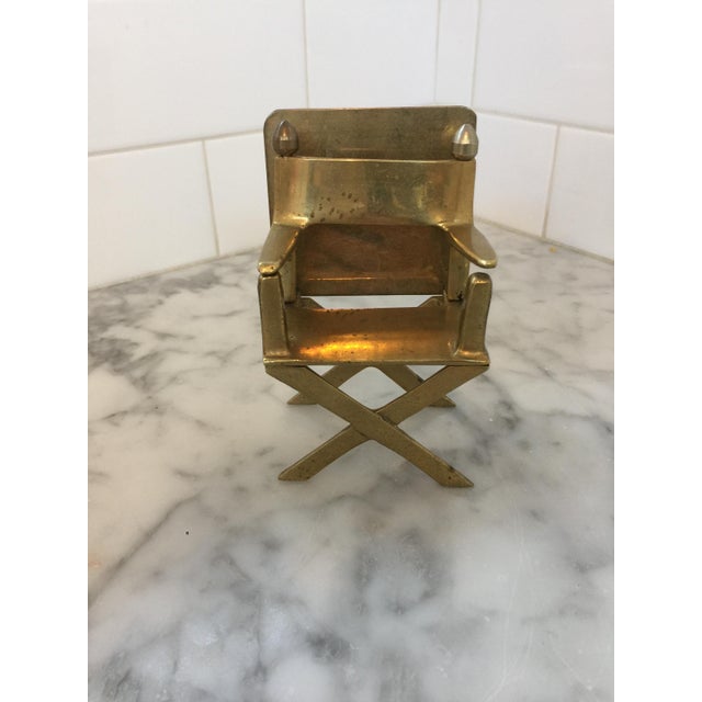 Solid Brass Miniature Director's Chair Chairish
