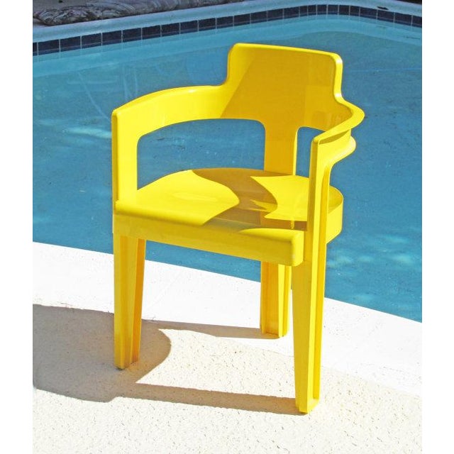 Vintage Mod Yellow Plastic Chair Chairish