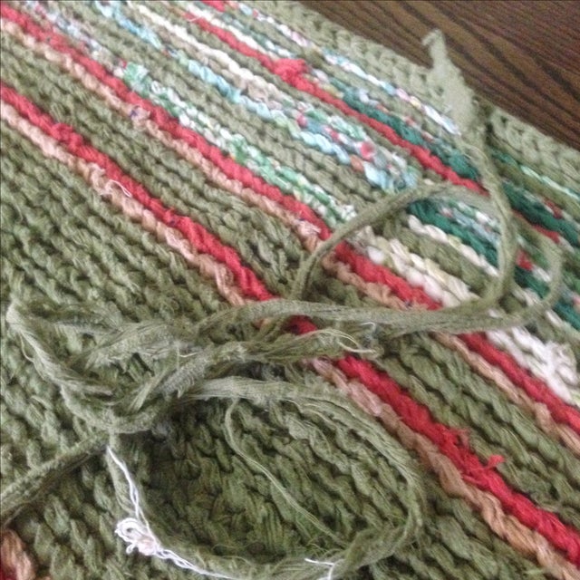 Vintage Handmade Rag Rug 3' x 1'4" Chairish