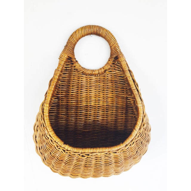 Vintage Large Woven Wall Basket Chairish