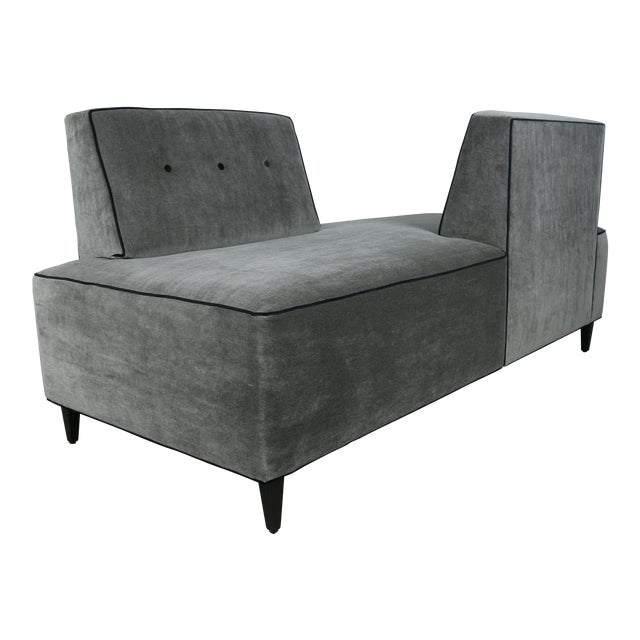 Modern Mohair Double Sided Sofa Chairish