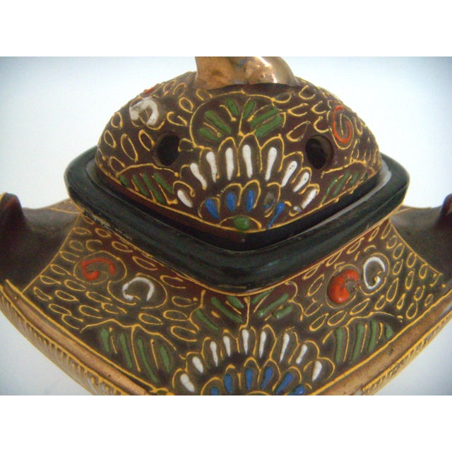 Vintage Japanese Incense Burner With Foo Dog Chairish