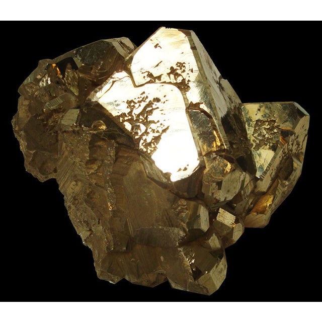 Large Natural Gold Pyrite Crystal Chairish