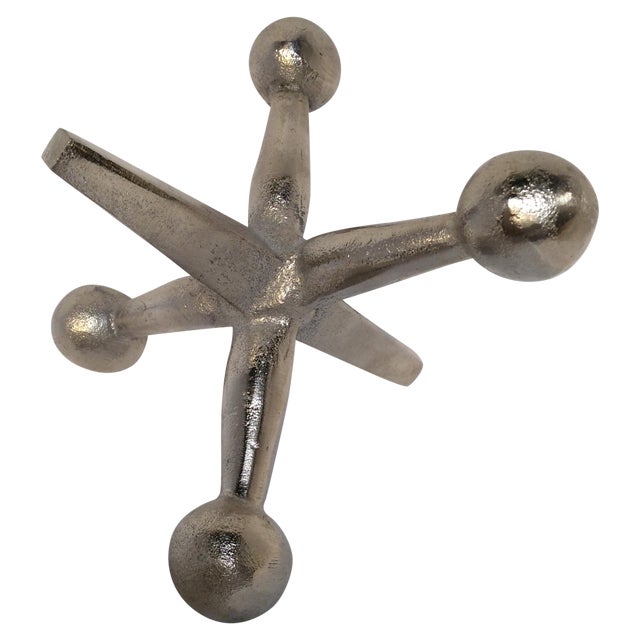 Large Silver Metal Jack Chairish