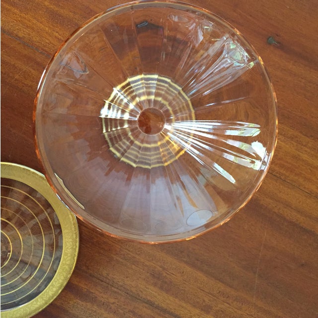 French Pink Depression Glass Vanity Jar With Lid Chairish