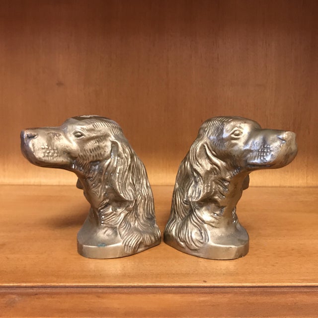 Vintage Brass Dog Bookends a Pair Chairish