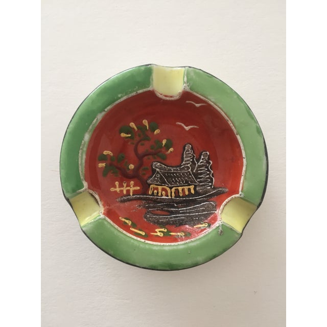 Vintage Hand Painted Ceramic Ashtray Made in Japan Chairish