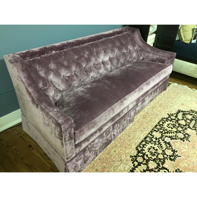 Purple Velvet Astor Sofa Chairish