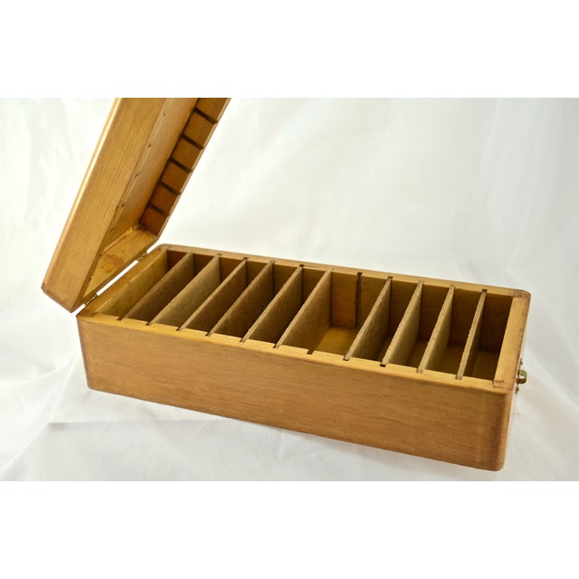 Handcrafted Wood Box with Dividers Inside Chairish
