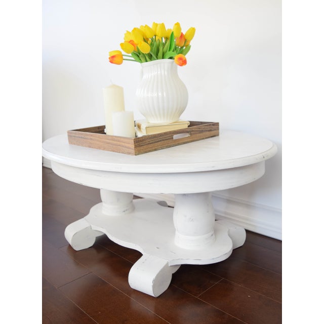 White Oval Coffee Table Chairish