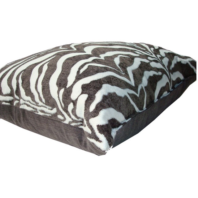 Large Chenille Plump Down Animal Print Pillow Chairish