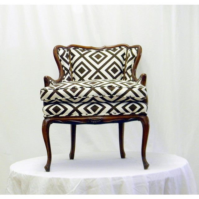 French Bergere Wing Chair With Down Cushion Chairish