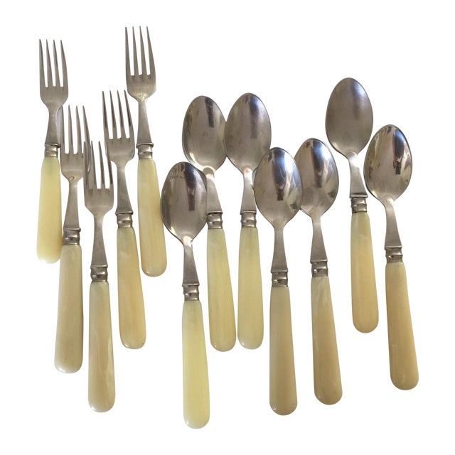 12Piece Vintage Bakelite Flatware, France Chairish