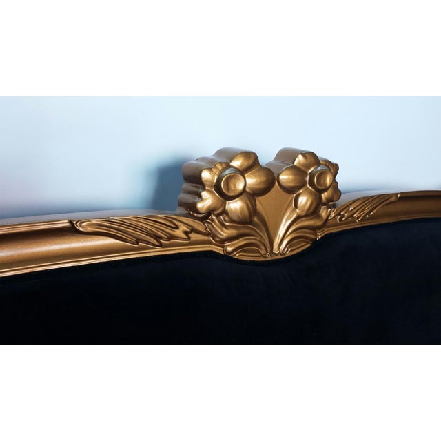 French Black & Gold King Bedframe Chairish