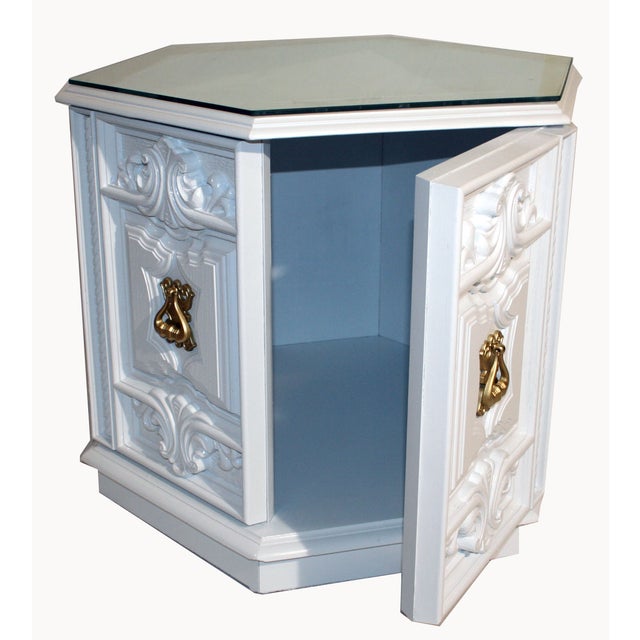 Vintage Lane Hexagon End Tables Pair Chairish