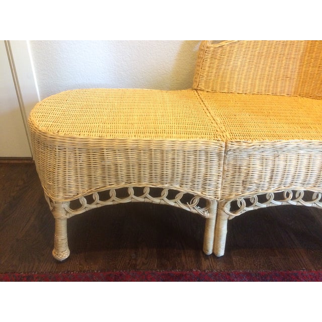 Vintage Wicker Chaise Lounge Chairish