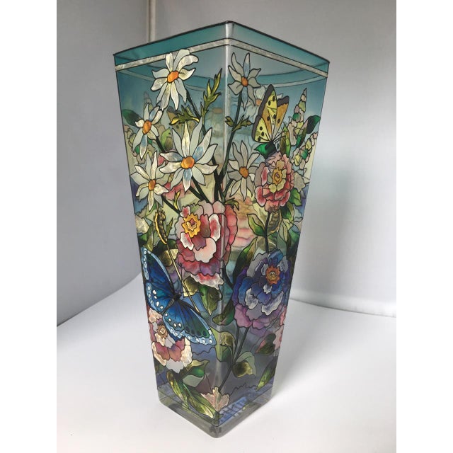 Hand Painted Amia Suncatcher Glass Vase Chairish
