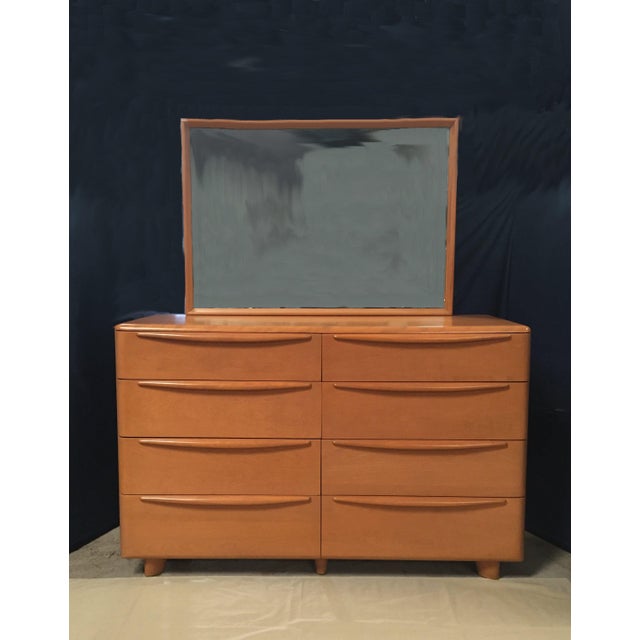 MidCentury Modern HeywoodWakefield 8Drawer Dresser With Mirror Encore Series M524 Champagne