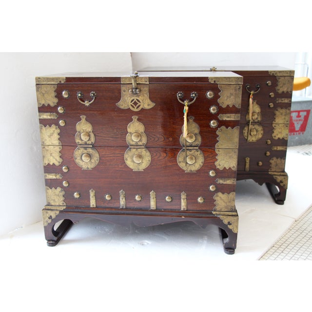 Antique Korean Elm Tansu Chests A Pair Chairish