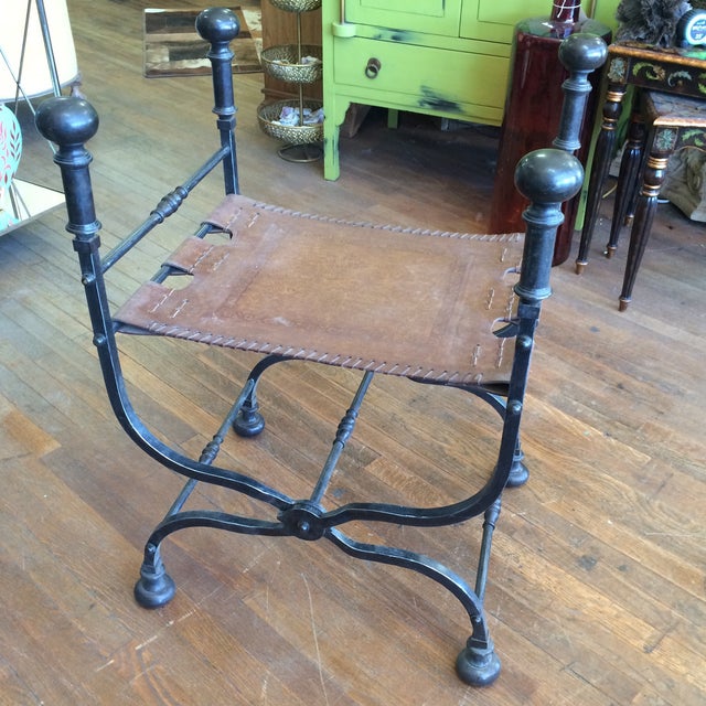 Leather Vanity Folding Seat Chairish