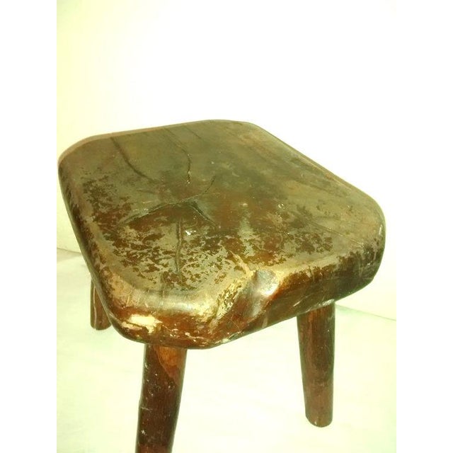 Antique Primitive Wood Cricket Stool Chairish