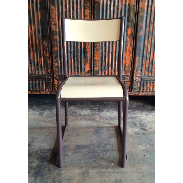 French Vintage Industrial Dining Chairs Set of 6 Chairish