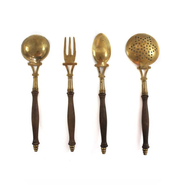 Solid Brass Serving Utensils Set of 4 Chairish